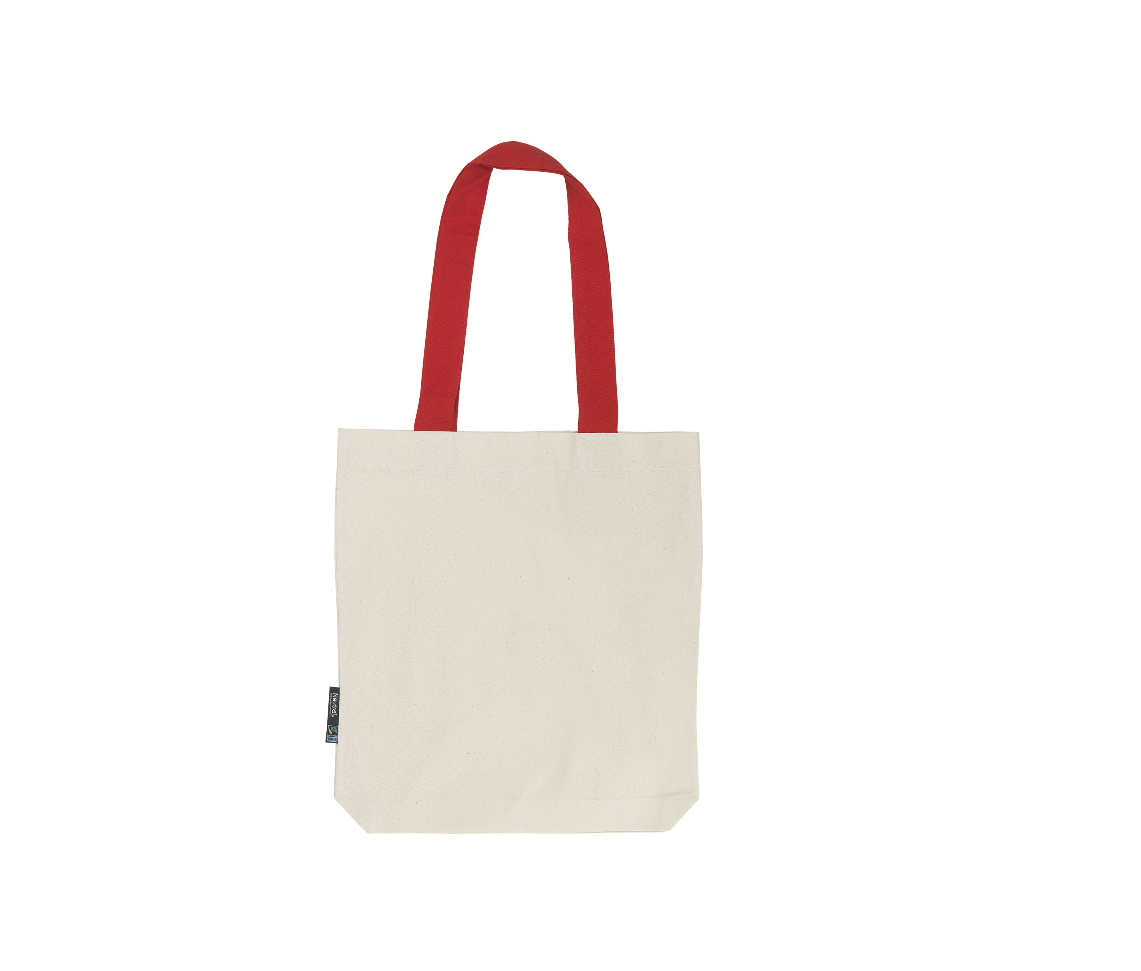 TWILL BAG WITH CONTRAST HANDLES