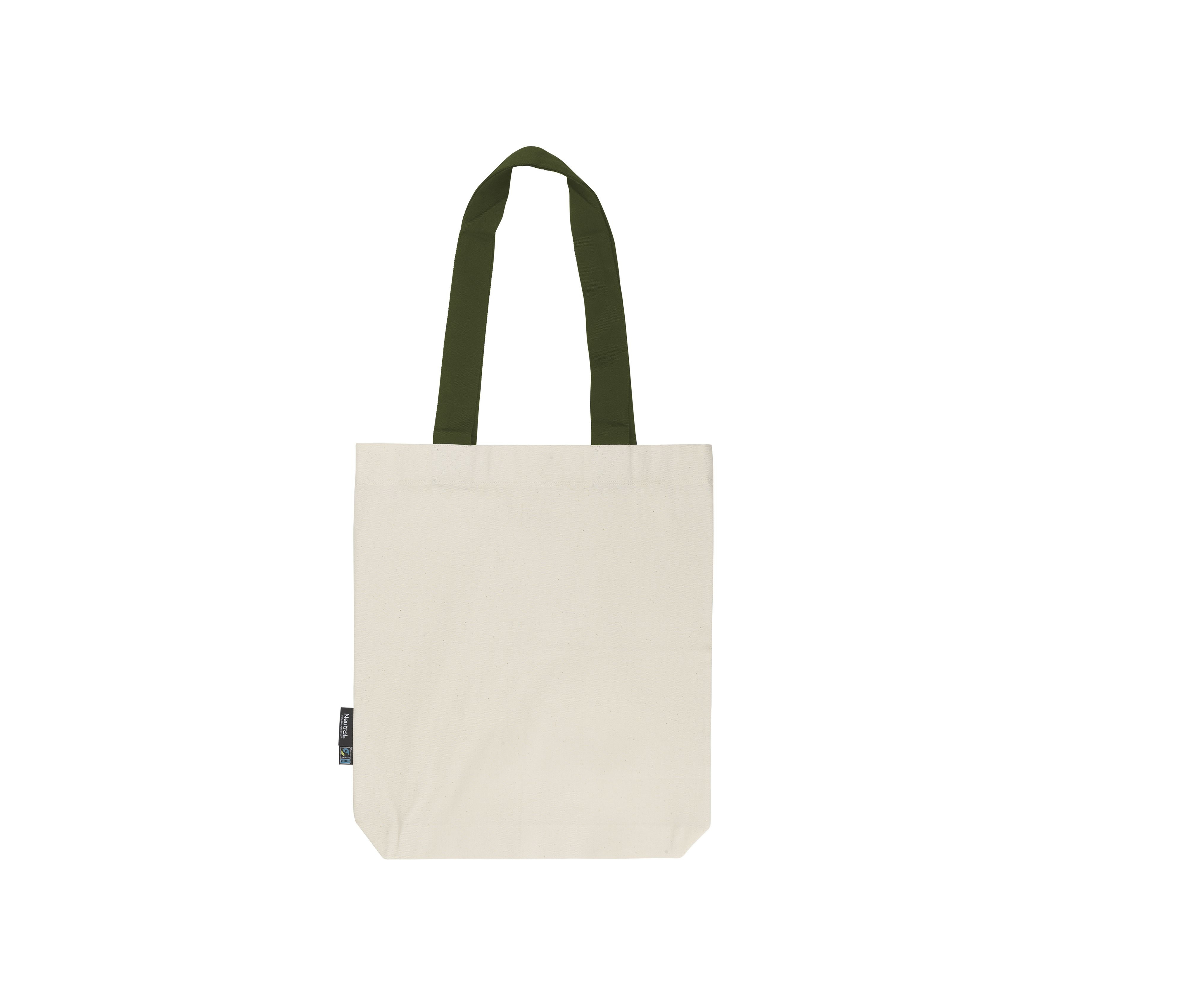 TWILL BAG WITH CONTRAST HANDLES